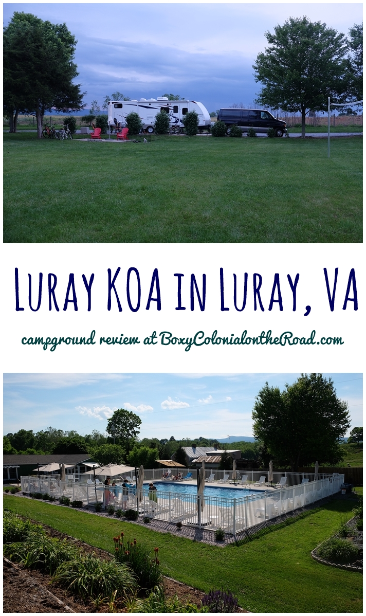 A review of our stay at the Luray KOA in Luray, VA, near Shenandoah National Park