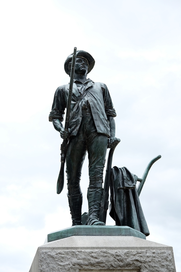 Minute Man Statue at Old North Bridge, Concord, MA