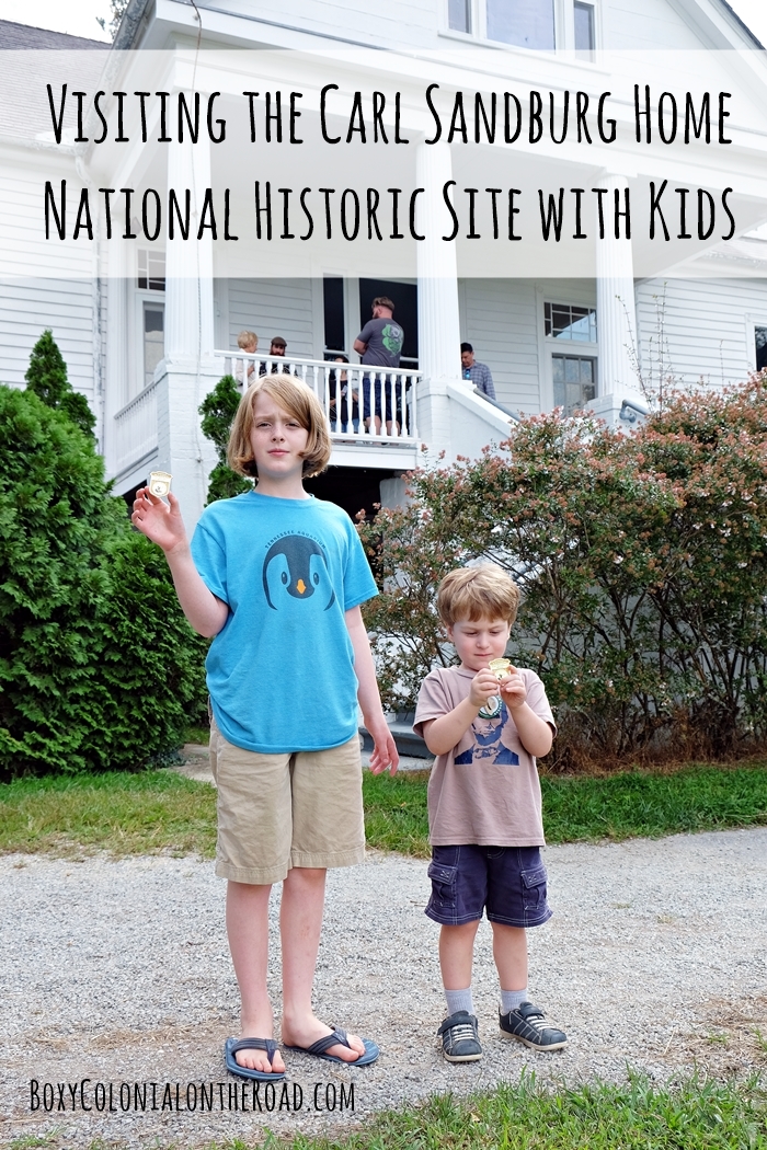 Our trip to the Carl Sandburg Home National Historic Site in Flat Rock, NC with kids: junior ranger badges and goats! 