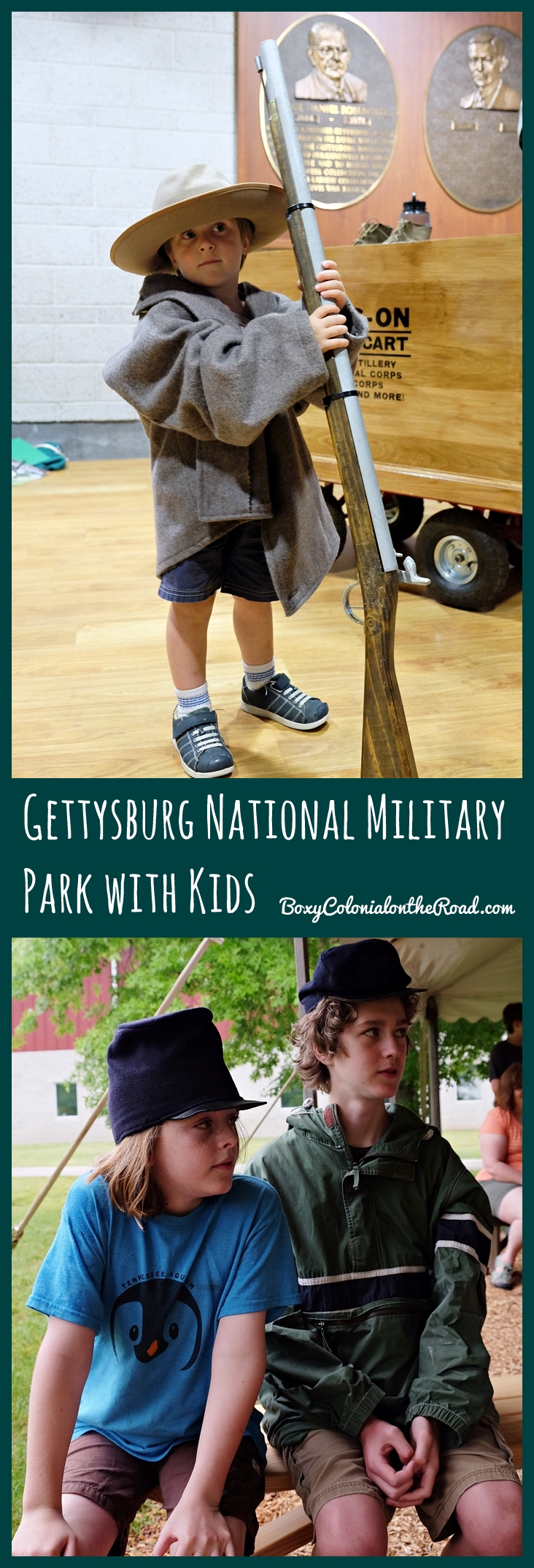 Two days in Gettysbury National Military Park with kids
