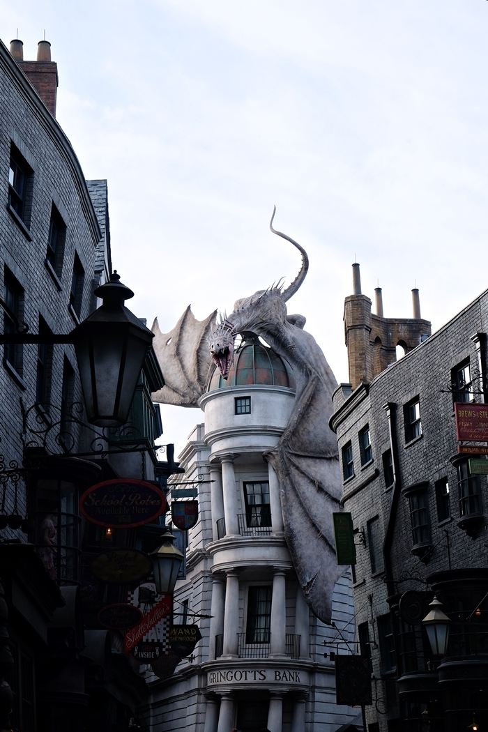 Gringott's dragon at Universal Studios
