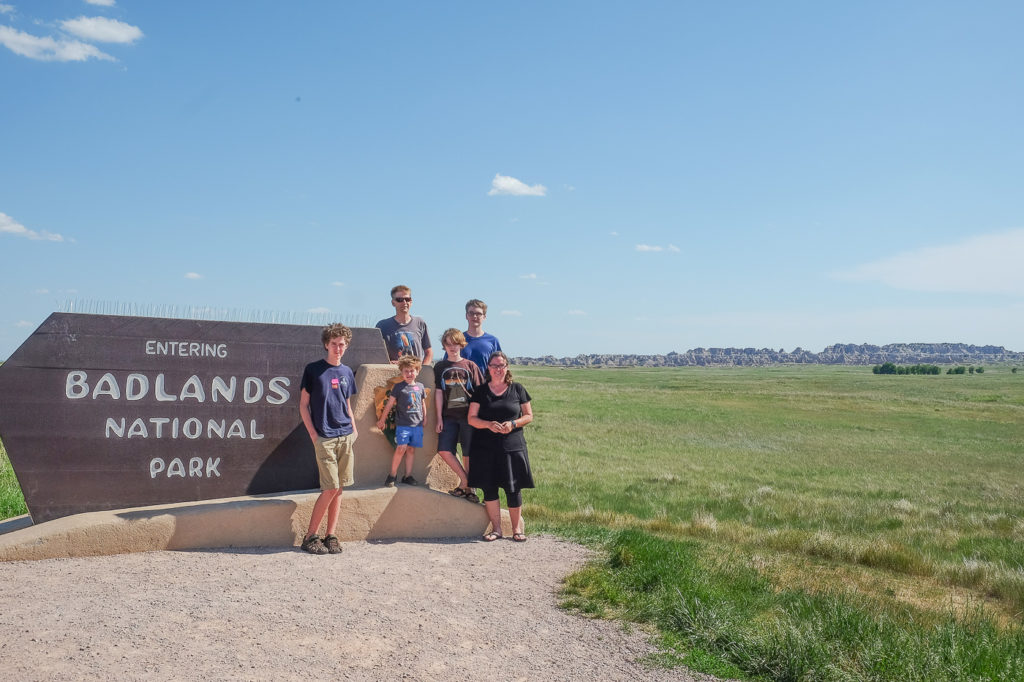 Badlands National Park sign