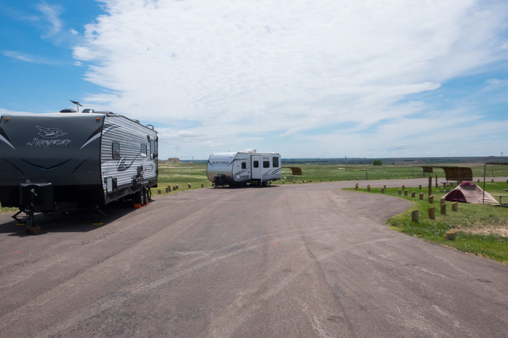 Cedar Pass campground, Badlands National park