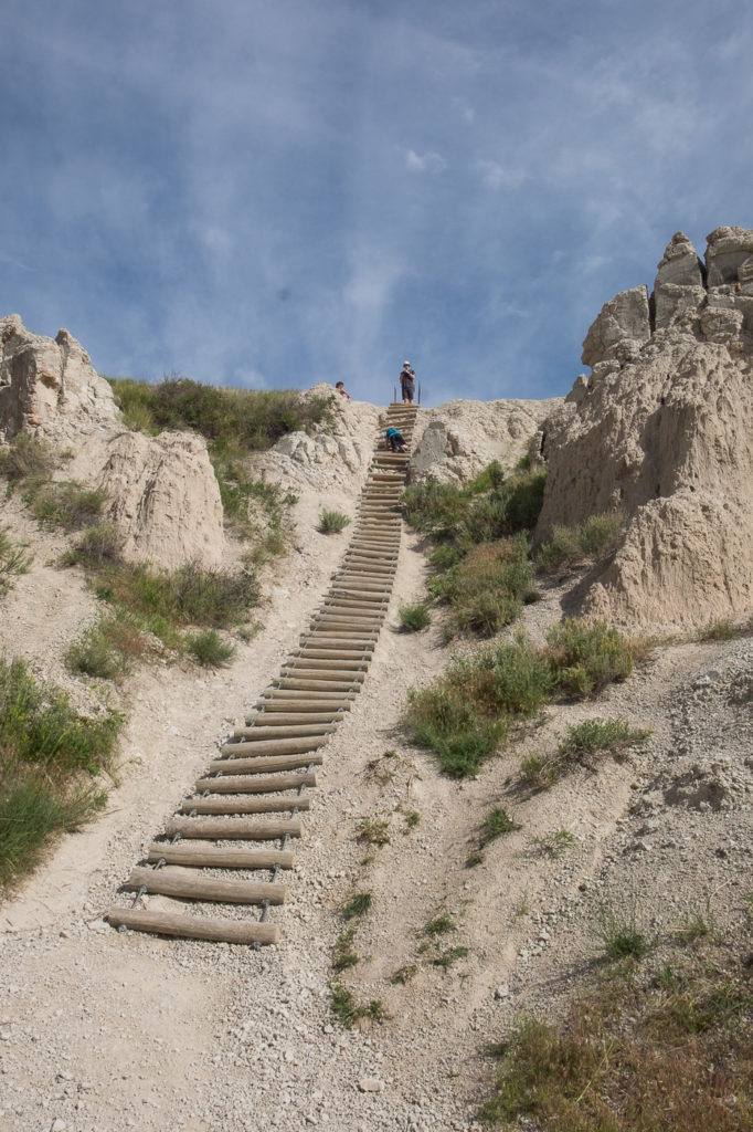 notch trail ladder, Badlands