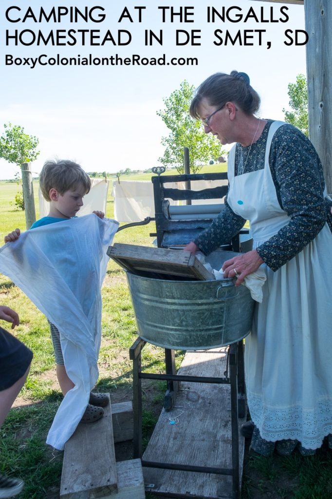 RV camping at the Ingalls Homestead in De Smet, SD: family RV travel