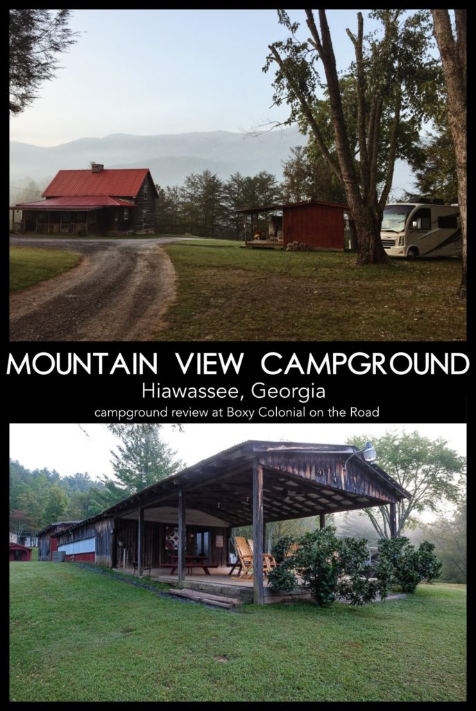 review of mountain view campground in hiawassee, Georgia #rving #campgroundreview #campground #georgia