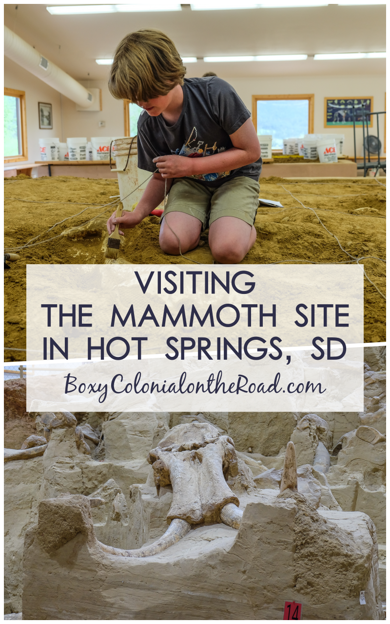 visiting The Mammoth Site in Hot Springs, SD in the Black Hills with kids, including the Junior Paleontologist program