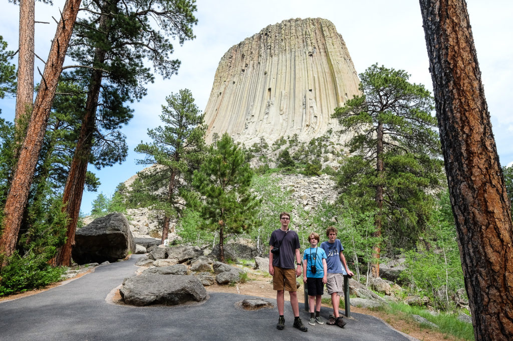 Devils Tower with kids