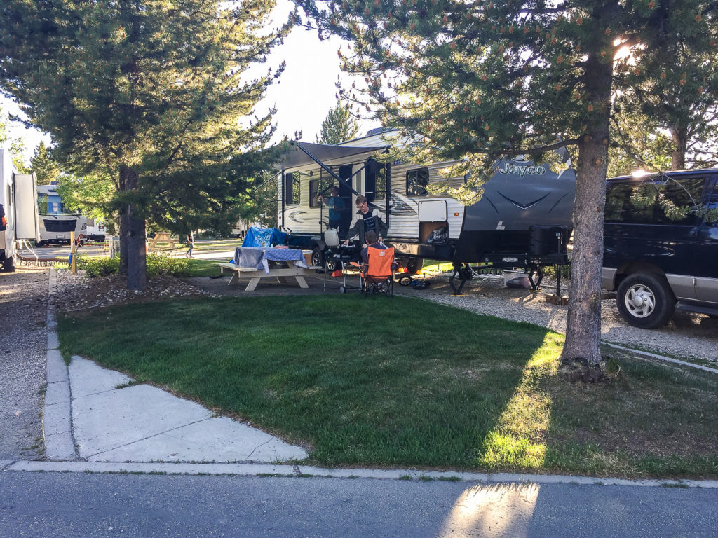 our site at Yellowstone Grizzly RV Park