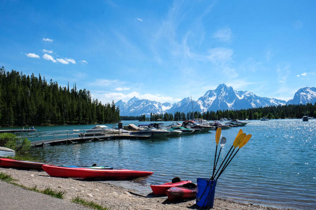 colter bay marina at Grand Teton National park