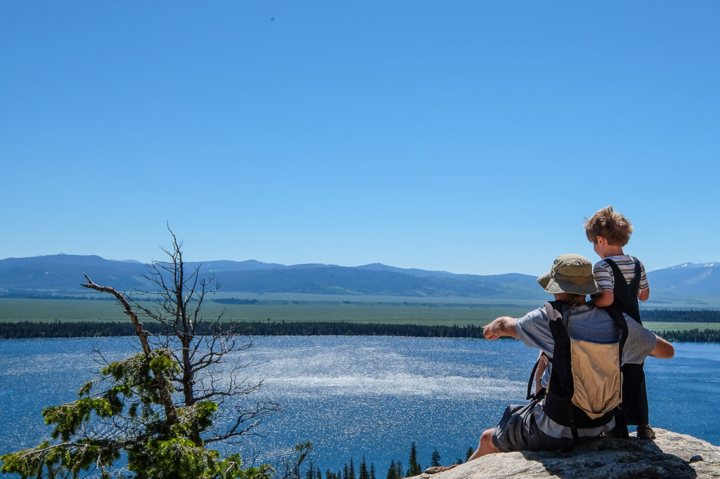 Dave and Abe at Inspiration Point, Grand Teton