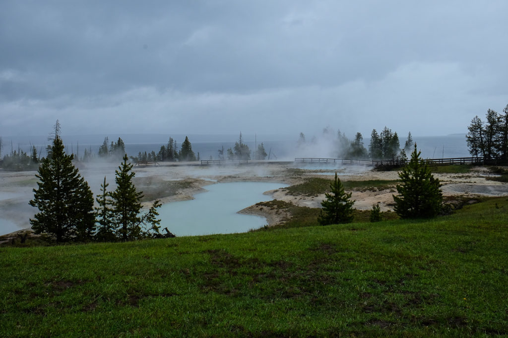 west thumb geyser basin at Yellowstone national park