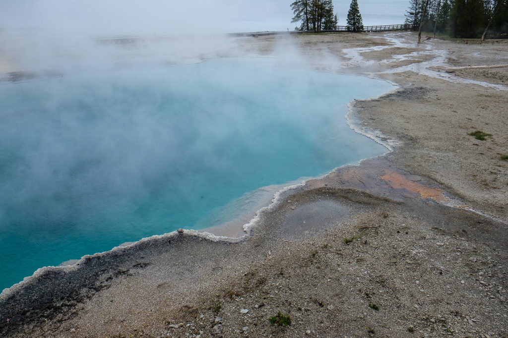 west thumb geyser basin at Yellowstone national park