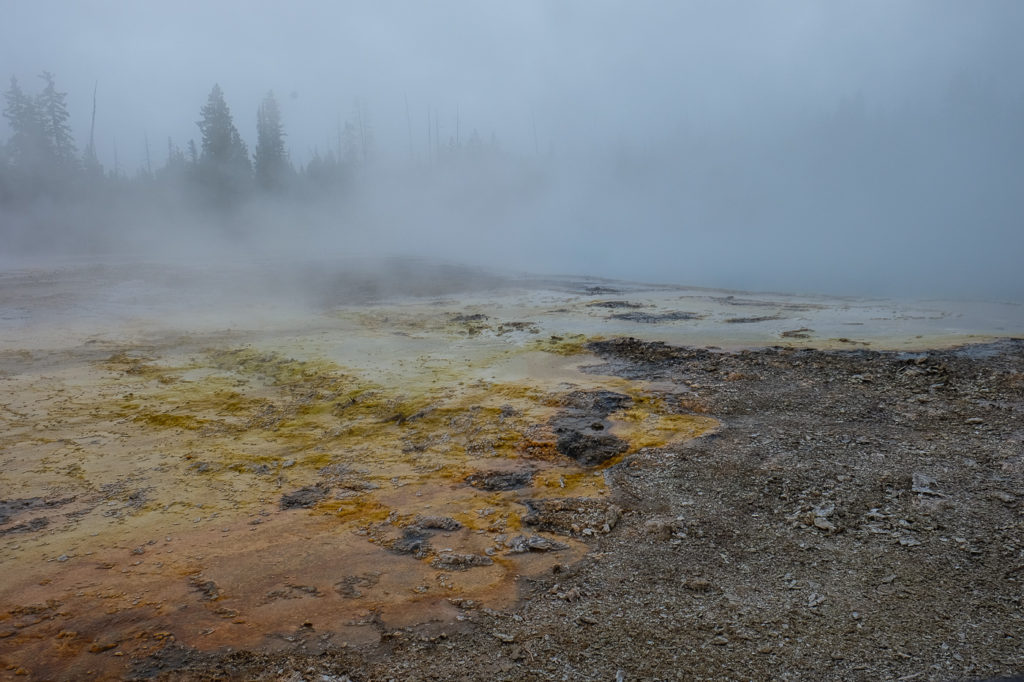 west thumb geyser basin at Yellowstone national park