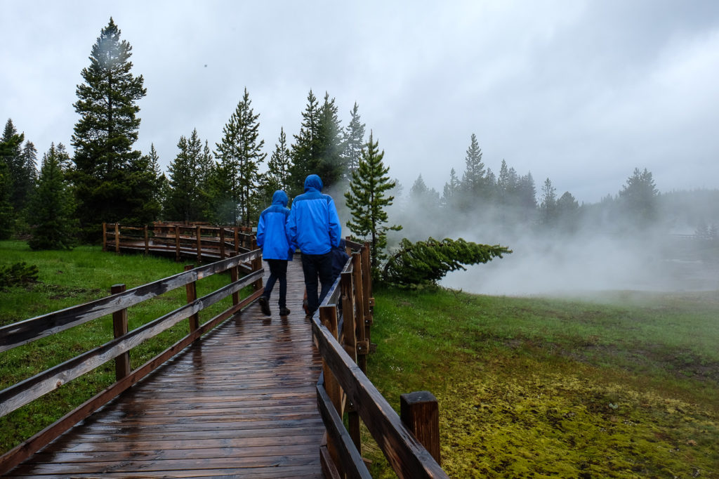 west thumb geyser basin at Yellowstone national park