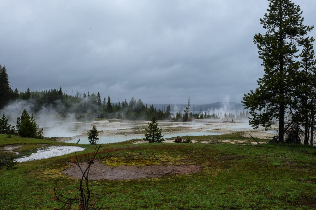 west thumb geyser basin at Yellowstone national park