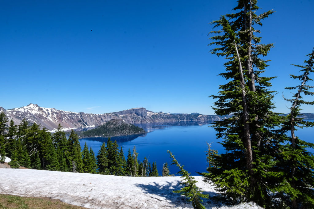 Crater Lake and wizard Island