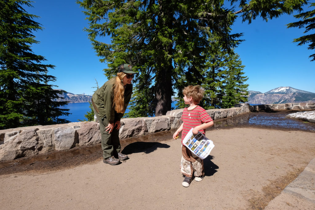 Abe and Ranger at Crater Lake