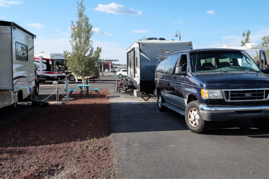 our site at Grand Canyon Railway RV park