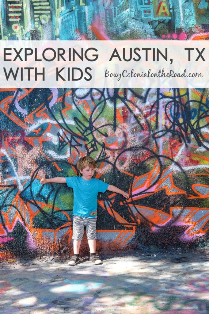 Exploring Austin, TX with kids: Graffiti Park and shopping on Congress Street
