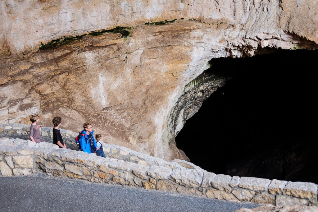 natural entrance at Carlsbad Caverns