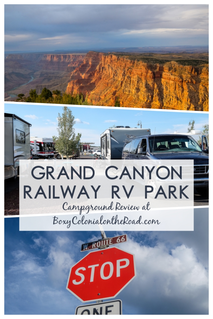 Grand Canyon Railway RV Park campground review. Take the historic train to Grand Canyon National Park #grandcanyon #campground #rving #familytravel #nationalparks