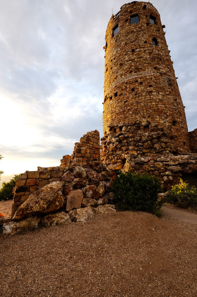 Desert View Watchtower at sunset