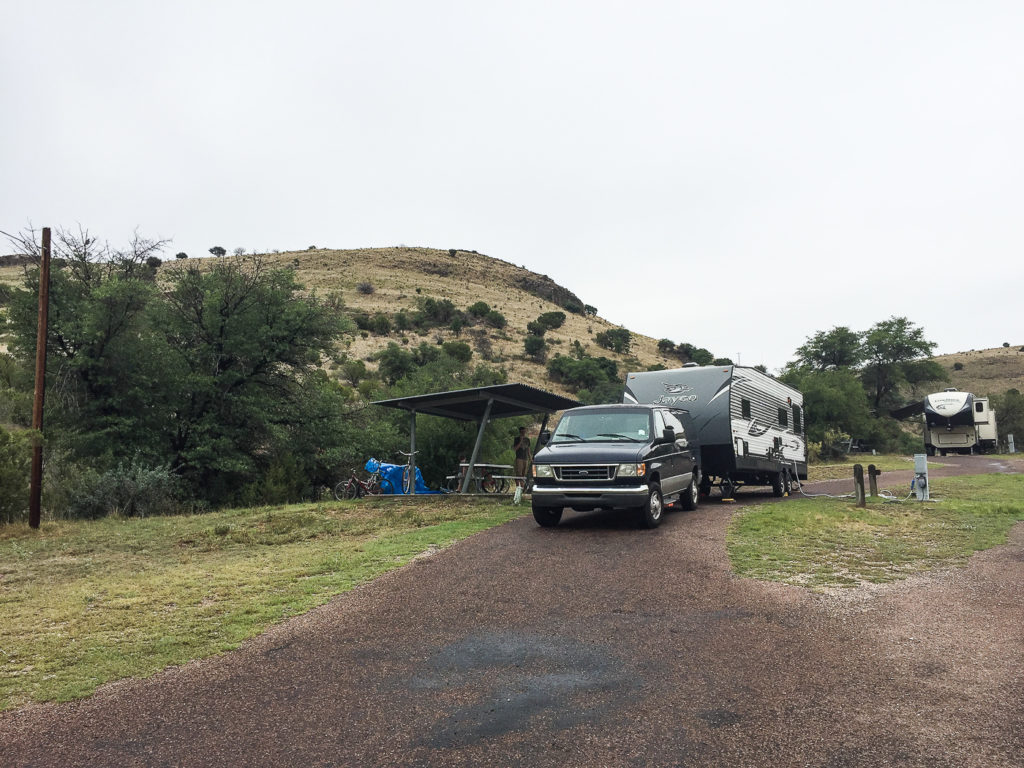 campsite at Davis Mountains State park, Texas