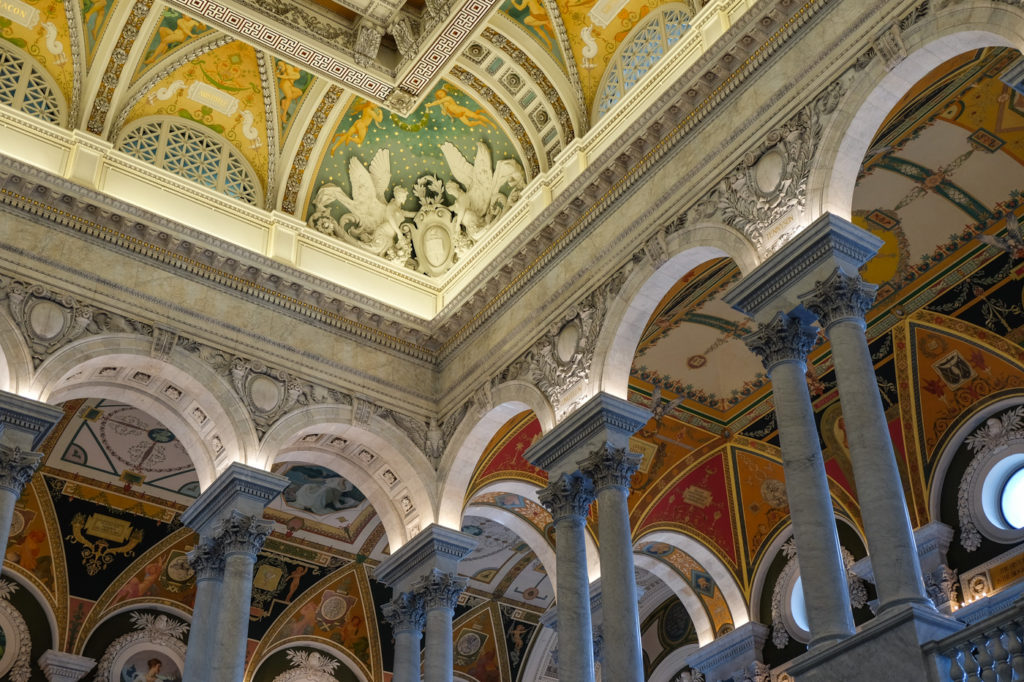 pretty ceiling in the Library of Congress