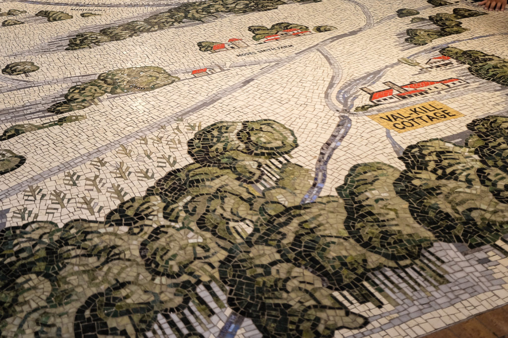 mosaic at FDR home in Hyde Park