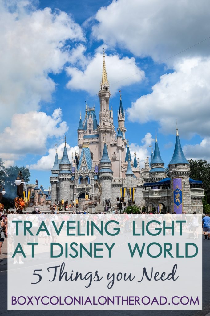 5 things you need to pack if you want to travel light at Disney World. 6 people and one small bag!
