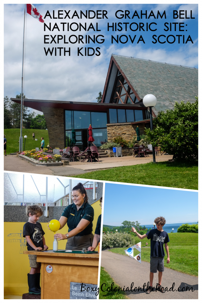 a day at the Alexander Graham Bell National Historic Site in Baddeck, Nova Scotia with kids. So many kites!