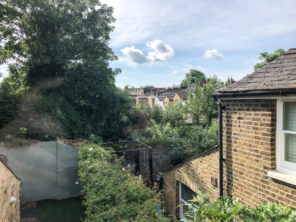 view from London Airbnb