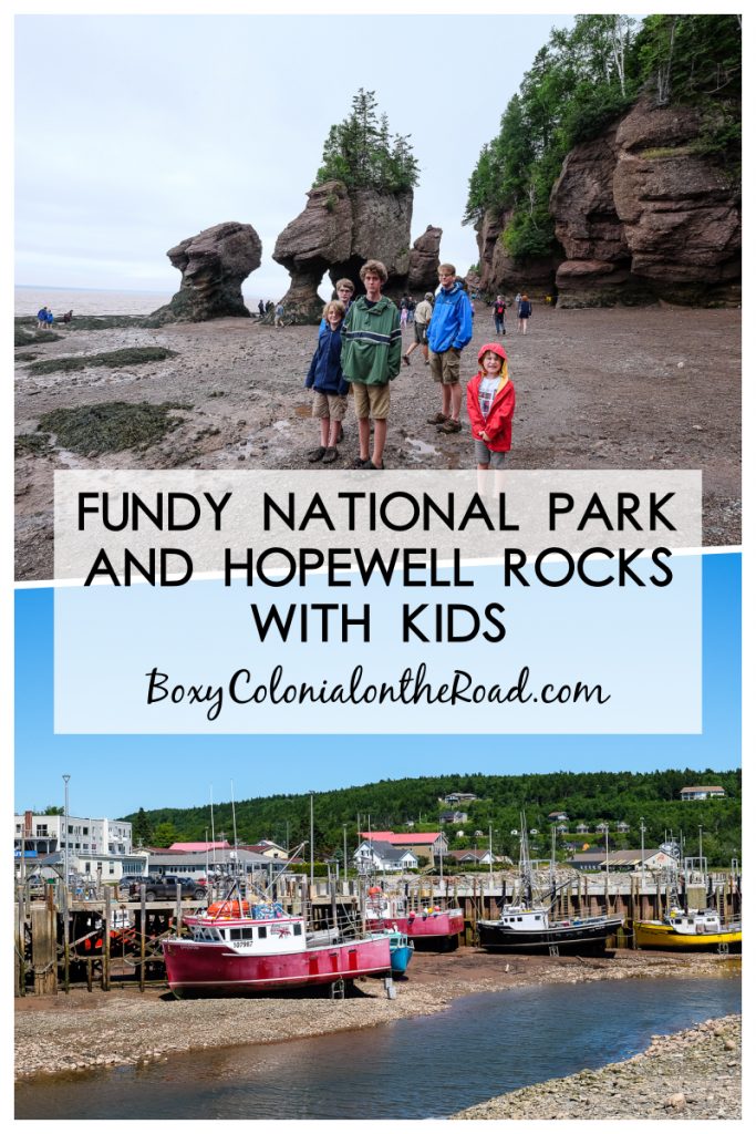 things to do in Fundy National Park and touring Hopewell Rocks in New Brunswick, Canada with kids and teens