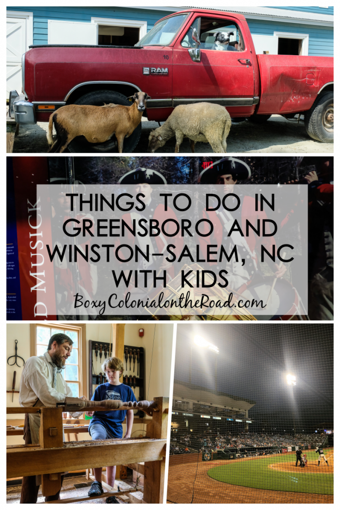 A visit to Greensboro and Winston-Salem, NC with kids and teens: Science Center, Greensboro Grasshoppers, Old Salem, Guilford Courthouse